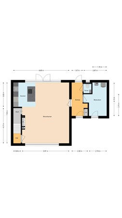 Floorplan - Hellebaard 1, 5406 DL Uden